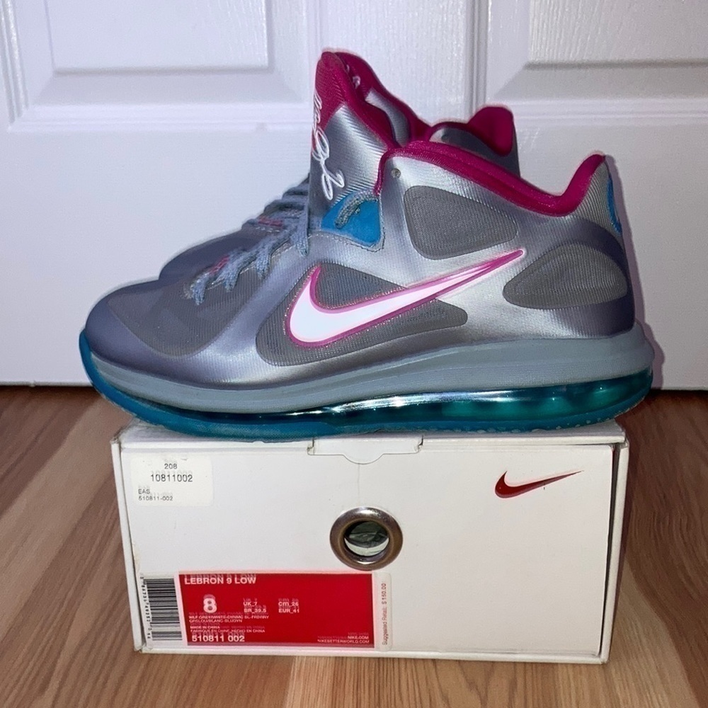 MEN’S Nike LeBron 9 low fireberry - Picture 1 of 5